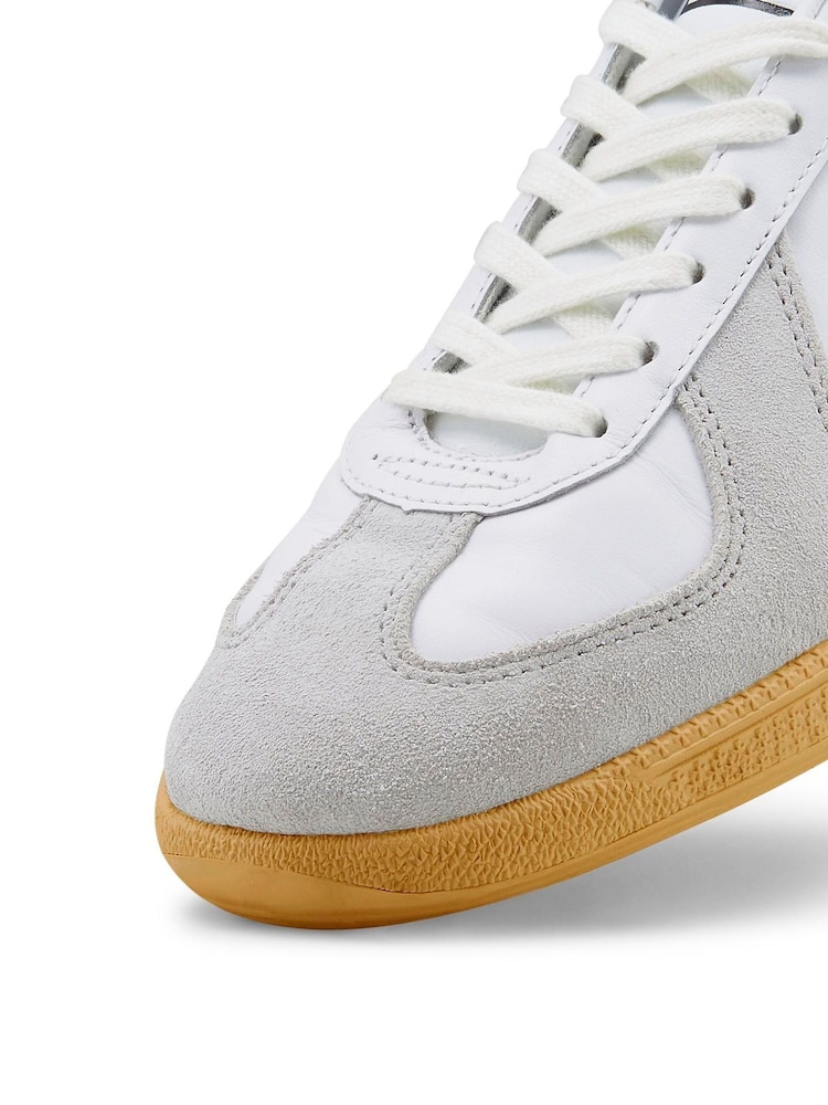 Puma White Army Trainers - Image 5 of 10