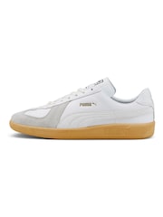 Puma White Army Trainers - Image 7 of 10