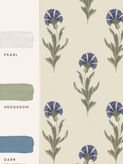 Laura Ashley Dusky Seaspray Blue Dandelion 10M Wallpaper - Image 4 of 4