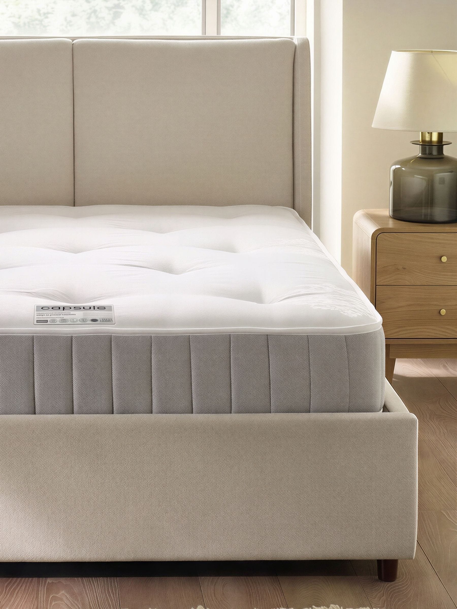Julian Bowen Unisex White Capsule Orthopeadic Sprung Medium Mattress