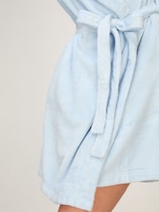 أزرق - Hunkemoller Fleece Bath Robe - Image 2 of 5