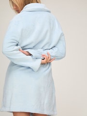 أزرق - Hunkemoller Fleece Bath Robe - Image 3 of 5