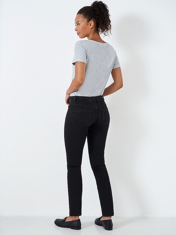 Crew Clothing Black Straight Jeans - Image 2 of 5