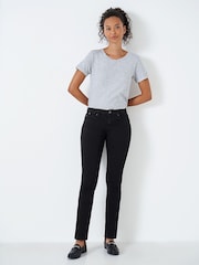 Crew Clothing Black Straight Jeans - Image 3 of 5