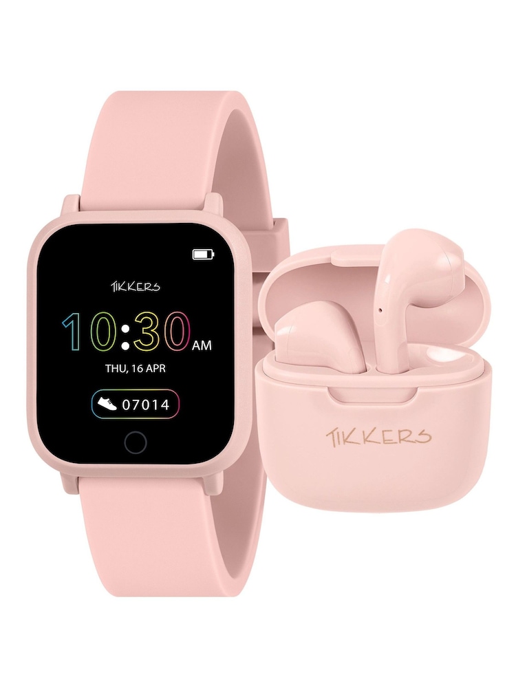Peers Hardy Pink Tikkers Teen Series 10 Smart Watch and Earbuds Set - Image 1 of 8