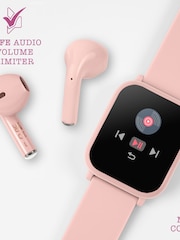 Peers Hardy Pink Tikkers Teen Series 10 Smart Watch and Earbuds Set - Image 4 of 8