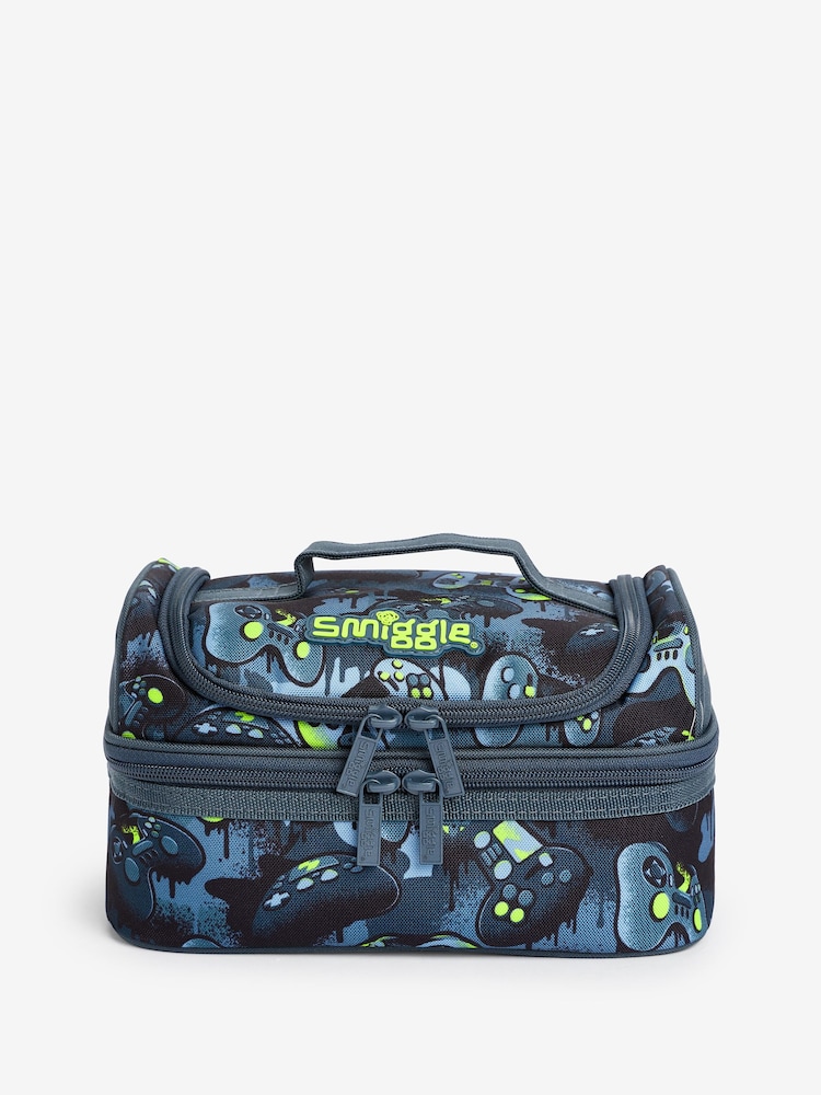 Smiggle Grey Vivid Double Decker Lunchbox - Image 1 of 4