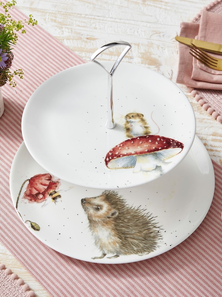 Royal Worcester Wrendale Designs 2 Tier Cake Stand - Εικόνα 2 του 3 Royal Worcester Wrendale Designs 2 Tier Cake Stand - Εικόνα 2 του 3