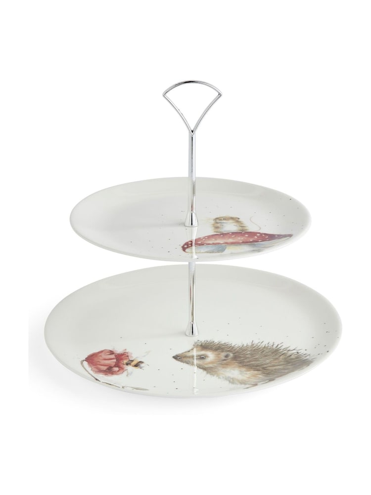 Royal Worcester Wrendale Designs 2 Tier Cake Stand - Εικόνα 3 του 3 Royal Worcester Wrendale Designs 2 Tier Cake Stand - Εικόνα 3 του 3