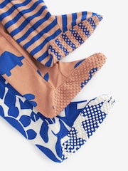 Cobalt Blue Dino Baby 100% Cotton Sleepsuits 3 Pack (0mths-3yrs) - Image 5 of 9