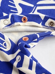 Cobalt Blue Dino Baby 100% Cotton Sleepsuits 3 Pack (0mths-3yrs) - Image 7 of 9
