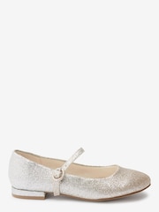 Silver/Gold Glitter Standard Fit (F) Mary Jane Occasion Shoes - Image 1 of 4