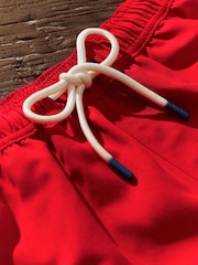 Bright Red Plain Essential Swim Shorts - Image 6 of 10