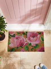Pink Rose Print Doormat - Image 2 of 7