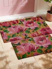 Pink Rose Print Doormat - Image 4 of 7