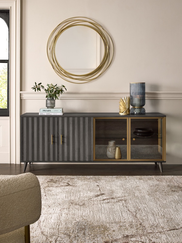Grey Ezra Glass Lit Sideboard - Image 2 of 12