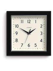 Jones Clocks Black A Retro Square Wall Clock - Image 2 of 4
