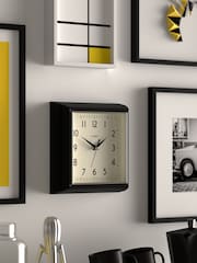 Jones Clocks Black A Retro Square Wall Clock - Image 4 of 4