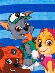 Character Blue Paw Patrol License Kids Printed Swim And Beach 100% Cotton Towel Poncho - Image 5 of 5