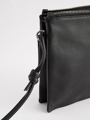 Black Leather Cross-Body Bag - Image 10 of 10