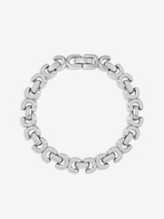 Jon Richard Silver Tone Plated Kiss Link Bracelet - Image 1 of 1