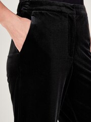 Monsoon Maria Velvet Straight Leg Black Trousers - Image 4 of 5