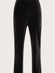 Monsoon Maria Velvet Straight Leg Black Trousers - Image 5 of 5