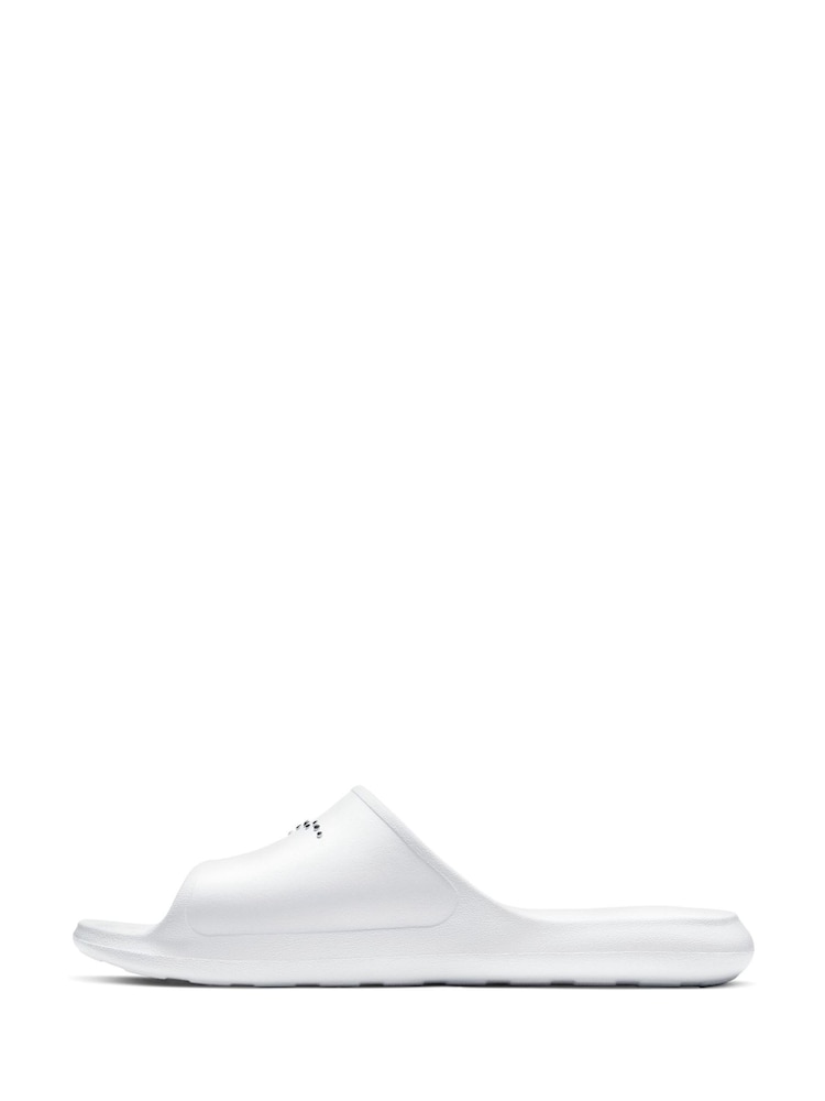 Nike White/Black Victori One Sliders - Image 2 of 8 Nike White/Black Victori One Sliders - Image 2 of 8