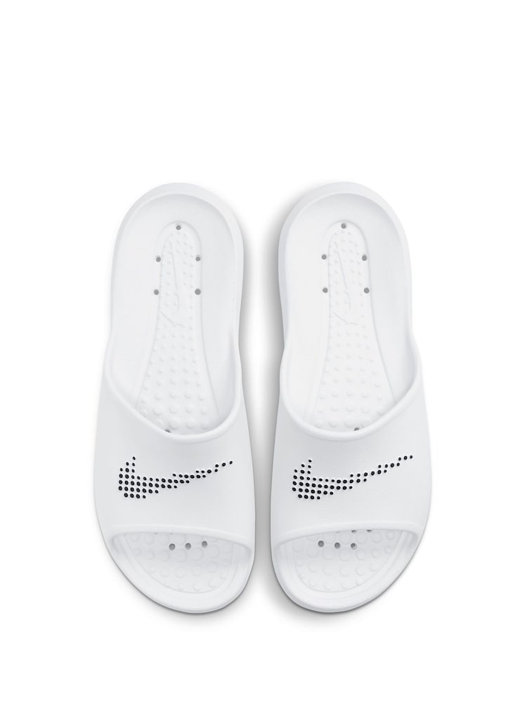 Nike White/Black Victori One Sliders - Image 8 of 8 Nike White/Black Victori One Sliders - Image 8 of 8