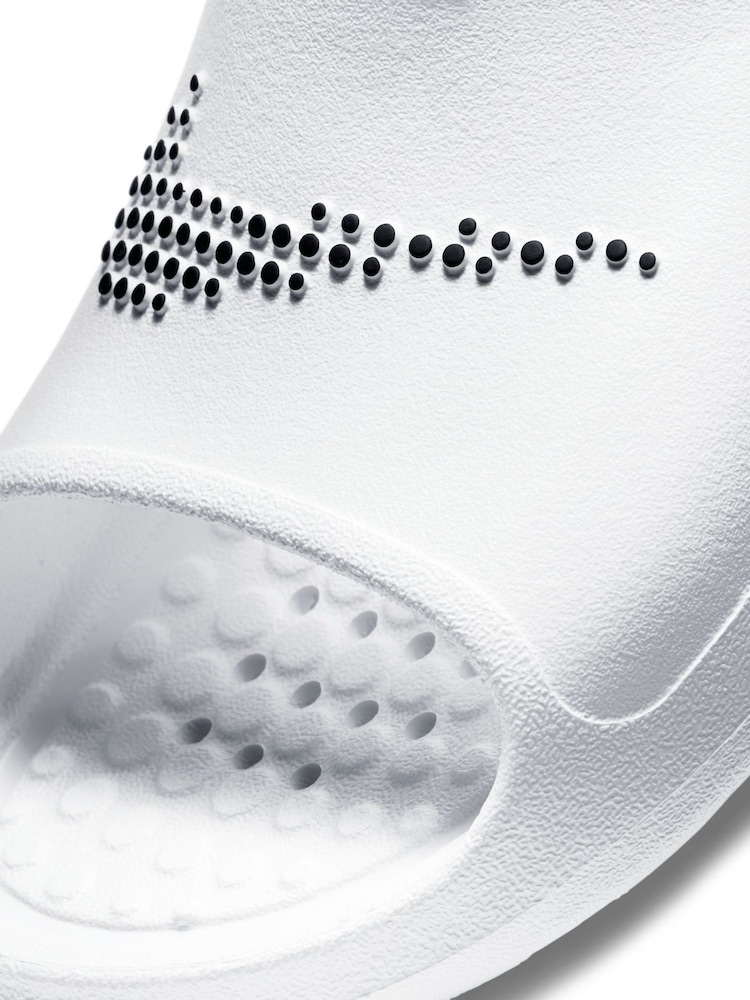 Nike White/Black Victori One Shower Sliders - Image 9 of 9 Nike White/Black Victori One Shower Sliders - Image 9 of 9