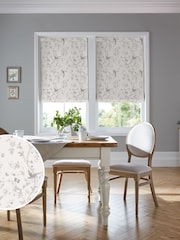 Laura Ashley Dove Grey Summer Palace Made to Measure 100% Cotton Roman Blinds - Image 1 of 6