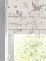 Laura Ashley Dove Grey Summer Palace Made to Measure 100% Cotton Roman Blinds - Image 2 of 6