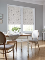 Laura Ashley Dove Grey Summer Palace Made to Measure 100% Cotton Roman Blinds - Image 5 of 6