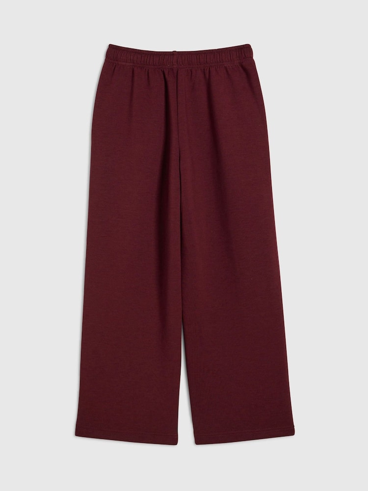 River Island Red Premium Wide Leg Joggers - Image 2 of 4