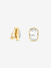 Jon Richard Gold Plated And Crystal Clip Earrings - Image 3 of 3