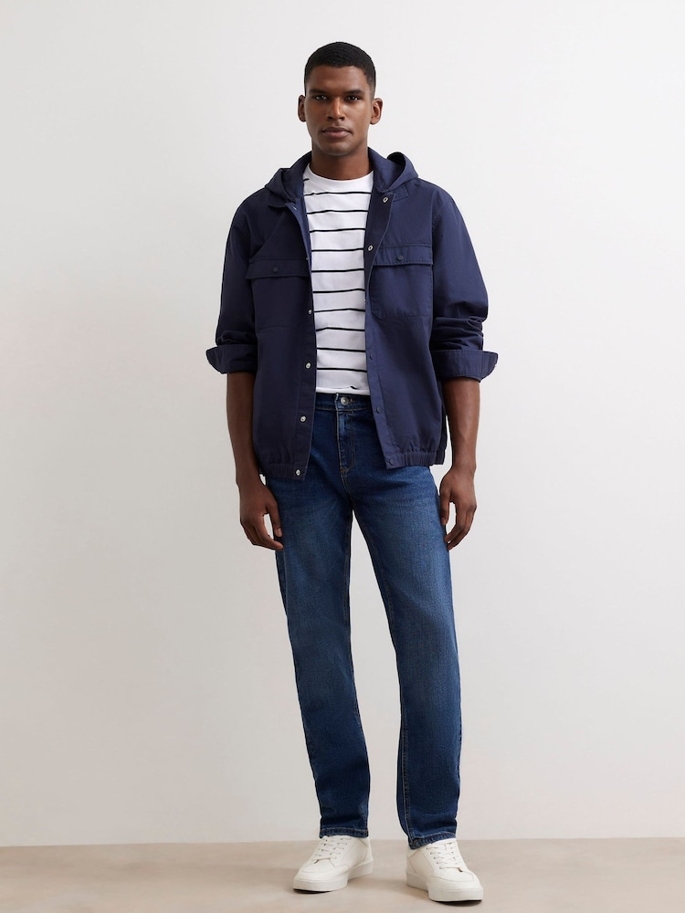 River Island Blue Slim Fit Washed Jeans - Image 1 of 4