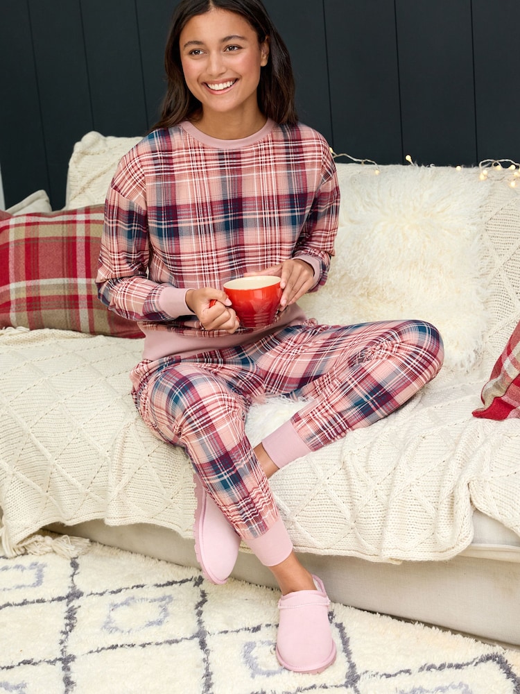 Pink Suede Shoot Slippers - Image 1 of 8