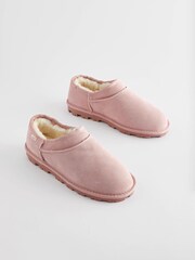 Pink Suede Shoot Slippers - Image 3 of 8