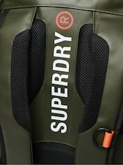 Superdry Olive Green 100% Cotton Tarp Utility Backpack - Image 6 of 6