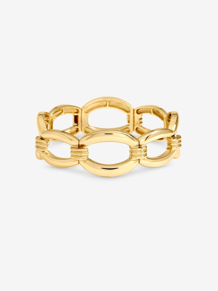 Jon Richard Gold Tone Chain Stretch Bracelet - Image 1 of 3 Jon Richard Gold Tone Chain Stretch Bracelet - Image 1 of 3