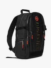 Superdry Black 100% Cotton Tarp Emb Rucksack - Image 2 of 6