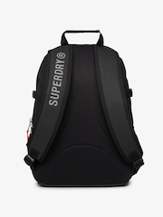 Superdry Black 100% Cotton Tarp Emb Rucksack - Image 3 of 6