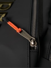 Superdry Black 100% Cotton Tarp Emb Rucksack - Image 6 of 6