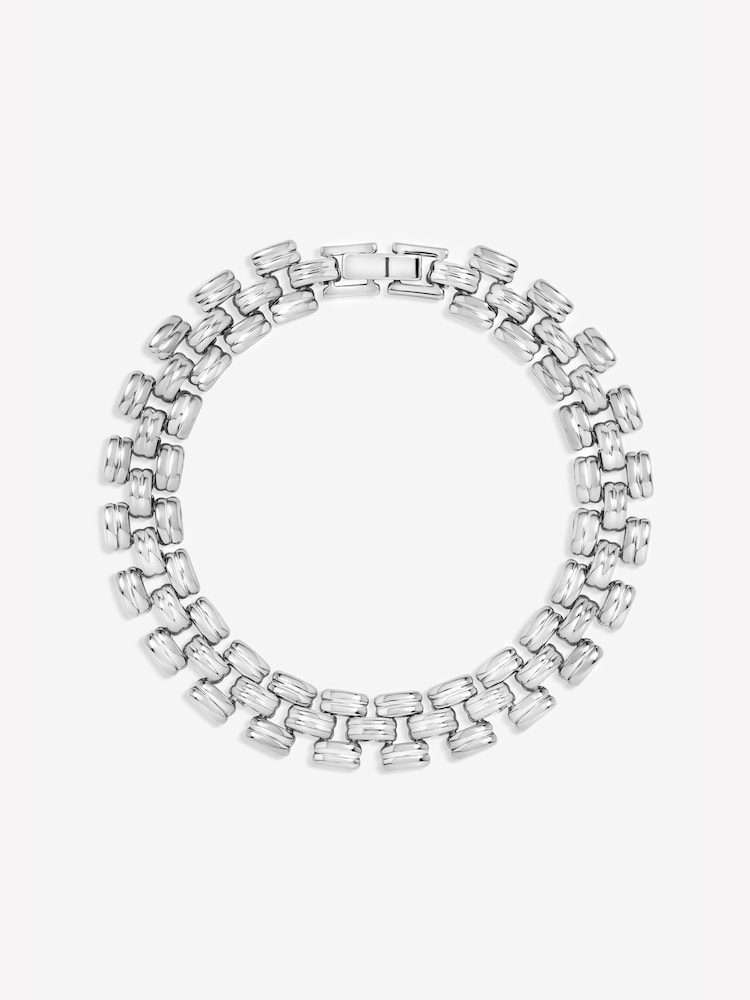 Jon Richard Silver Tone Gate Chain Bracelet - Image 1 of 1 Jon Richard Silver Tone Gate Chain Bracelet - Image 1 of 1