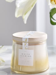 Yellow White Jasmine Large Scented Candle - Image 3 of 4
