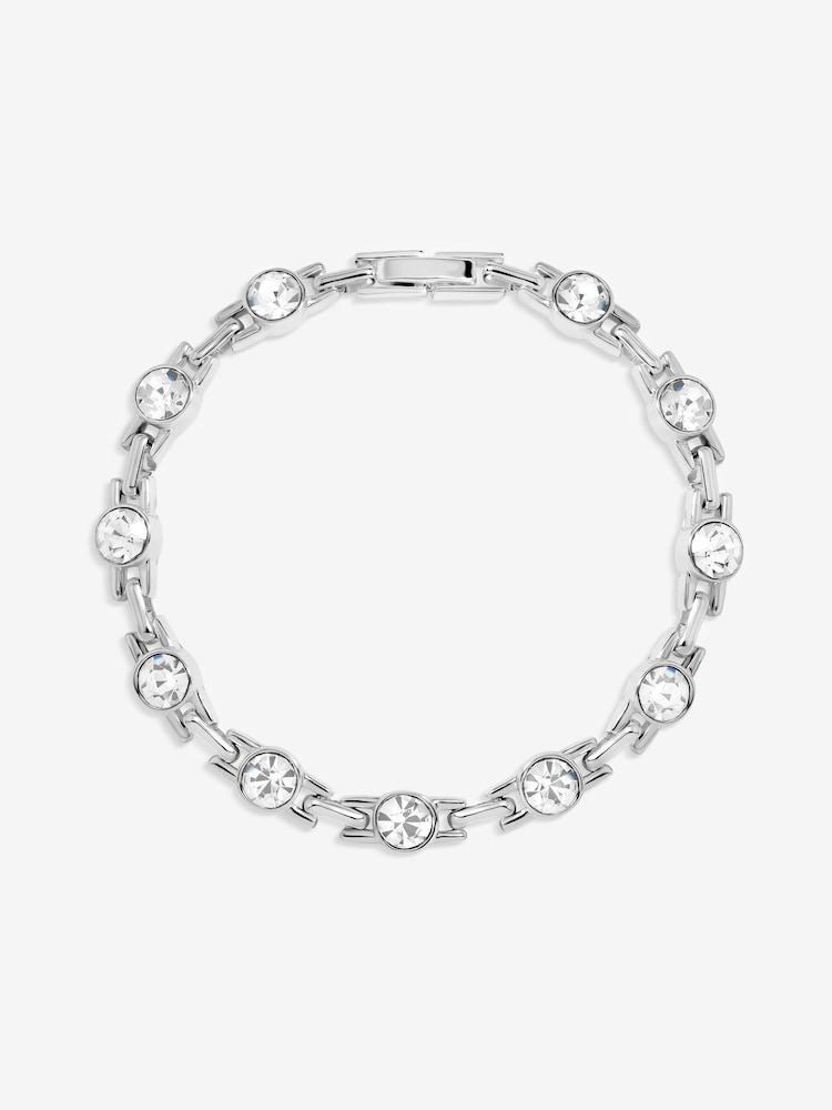 Jon Richard Silver Tone Crystal Link Bracelet - Image 1 of 2