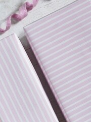 Pink Striped 10 Metre Wrapping Paper - Image 2 of 3