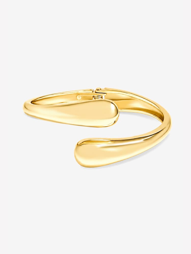 Jon Richard Gold Tone Polished Open Bangle - Image 2 of 2