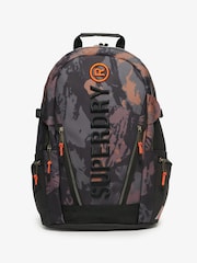 Superdry Mountain Mesh Camo 100% Cotton Tarp Emb Rucksack - Image 1 of 6