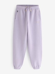 Superdry Brassica Lilac Essential Logo Cuff Joggers - Image 6 of 6